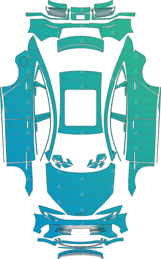 BYD Seal DM - i (From 2023) Sedan Pre - cut PPF Pattern Templates pre - cut PPF template digital file download