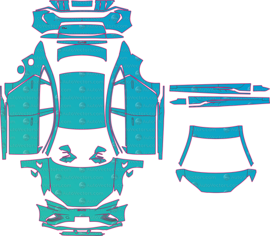 BYD Seal Eu (From 2026) Sedan – pre-cut PPF pattern templates, instant digital download vector cut files (CDR, AI, PDF, SVG)