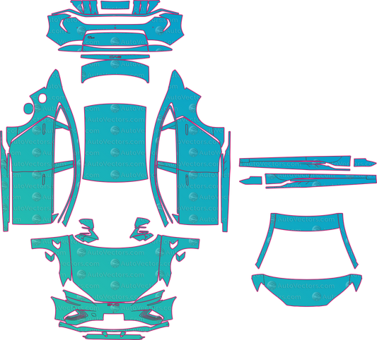 BYD Seal U DM-i (From 2024) SUV – pre-cut PPF pattern templates, instant digital download vector cut files (CDR, AI, PDF, SVG)