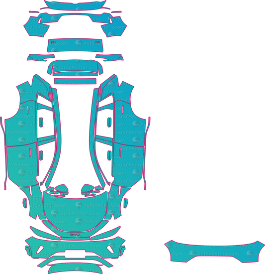 BYD Sealion 5 EV (From 2025) SUV pre-cut PPF pattern layout