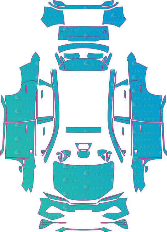 BYD Song Ultra EV (From 2026) pre-cut PPF pattern layout
