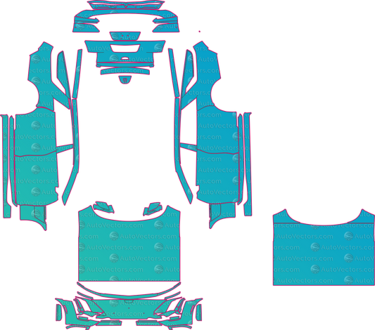 Cadillac Celestiq Aurora (From 2026) Sedan pre-cut PPF pattern layout