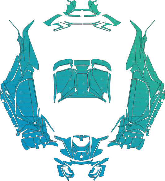 Can - Am Maverick R and XRS (From 2024) UTV Pre - cut Pattern Templates pre - cut PPF template digital file download