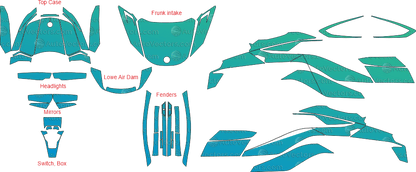 Can-Am Spyder RT Limited (2020-2026) Moto pre-cut PPF vector pattern digital download