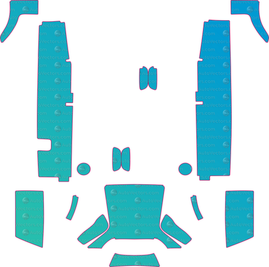 Caterham Seven 420 Base (From 2000) pre-cut PPF pattern layout