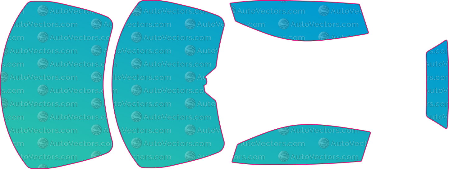 Chevrolet Corvette ZR-1 C8 (From 2025) Convertible – window tint pre-cut templates, instant digital download vector cut files (CDR, AI, PDF, SVG)