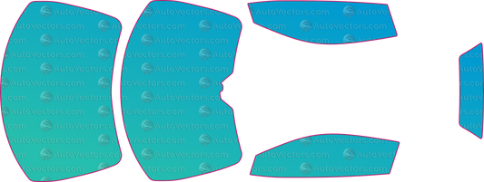 Chevrolet Corvette ZR-1 C8 (From 2025) Convertible – window tint pre-cut templates, instant digital download vector cut files (CDR, AI, PDF, SVG)