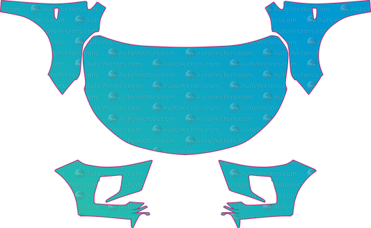 Chevrolet Onix Base (From 2026) pre-cut PPF pattern layout