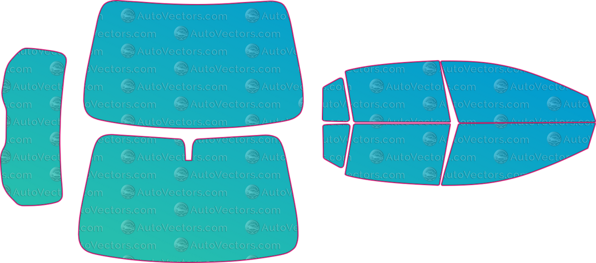 Chevrolet Onix Base (From 2026) window tint template layout