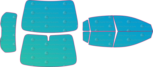Chevrolet Onix Base (From 2026) window tint template layout