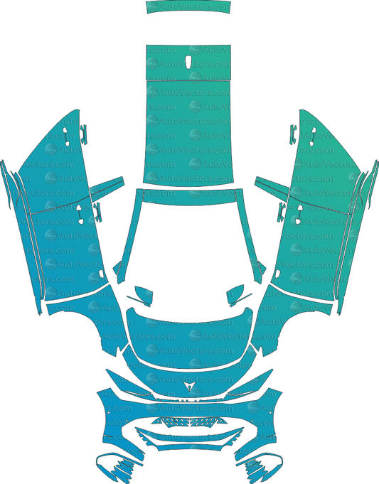 Cupra Born (From 2022) Hatchback PPF Pre - cut Pattern Templates pre - cut PPF template digital file download