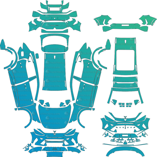 Cupra Formentor Base (From 2025) SUV Pre - cut PPF Pattern Templates pre - cut PPF template digital file download