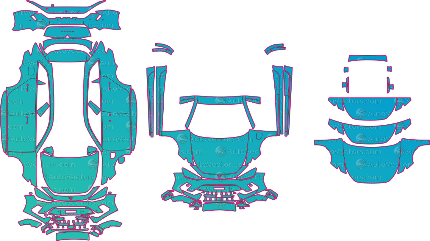 Cupra Leon Sportstourer KL1 VZ (From 2025) Wagon – pre-cut PPF pattern templates, instant digital download vector cut files (CDR, AI, PDF, SVG)