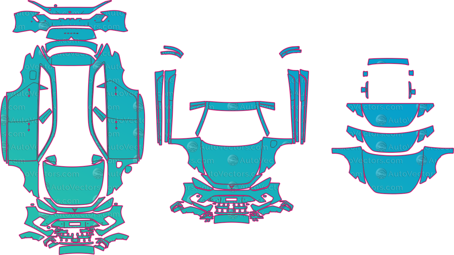 Cupra Leon Sportstourer KL1 VZ (From 2025) Wagon – pre-cut PPF pattern templates, instant digital download vector cut files (CDR, AI, PDF, SVG)