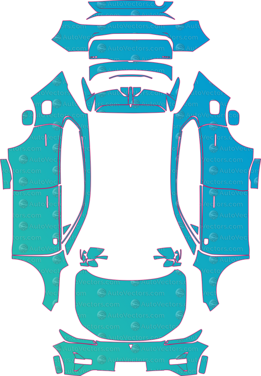 Deepal S05 Base (From 2025) SUV – pre-cut PPF pattern templates, instant digital download vector cut files (CDR, AI, PDF, SVG)