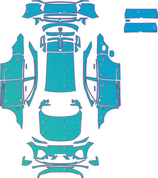 Deepal S07 Base (From 2026) SUV – pre-cut PPF pattern templates, instant digital download vector cut files (CDR, AI, PDF, SVG)