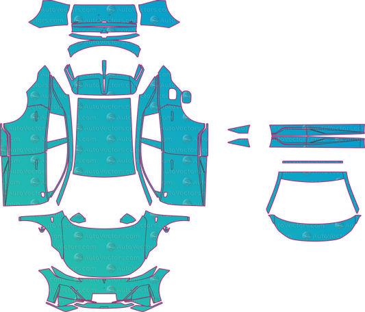 Deepal S07 EV-Base (From 2026) SUV – pre-cut PPF pattern templates, instant digital download vector cut files (CDR, AI, PDF, SVG)