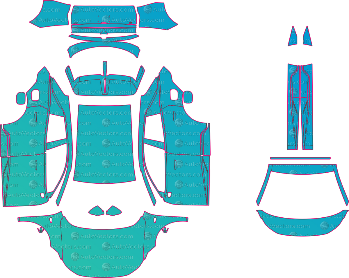 Deepal S07 Range Extended (From 2026) SUV – pre-cut PPF pattern templates, instant digital download vector cut files (CDR, AI, PDF, SVG)