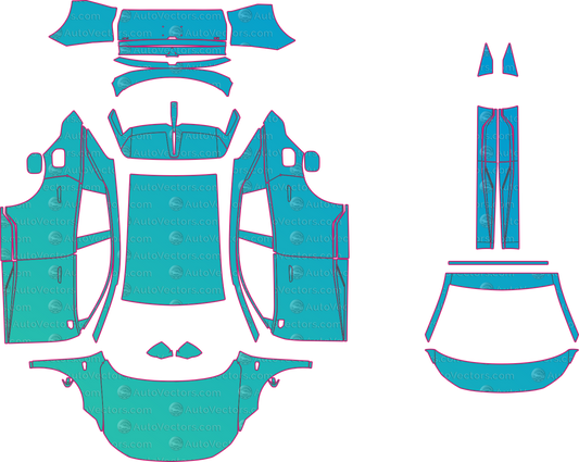 Deepal S07 Range Extended (From 2026) SUV – pre-cut PPF pattern templates, instant digital download vector cut files (CDR, AI, PDF, SVG)