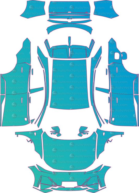 Deepal S7 Base (From 2023) SUV – pre-cut PPF pattern templates, instant digital download vector cut files (CDR, AI, PDF, SVG)
