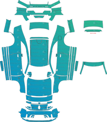 Dodge Charger Daytona LB (From 2025) Coupe Pre-Cut PPF Pattern Templates