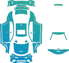 Dodge Charger Scat Pack Widebody, Swinger (From 2020) Sedan Pre-Cut PPF Pattern Templates