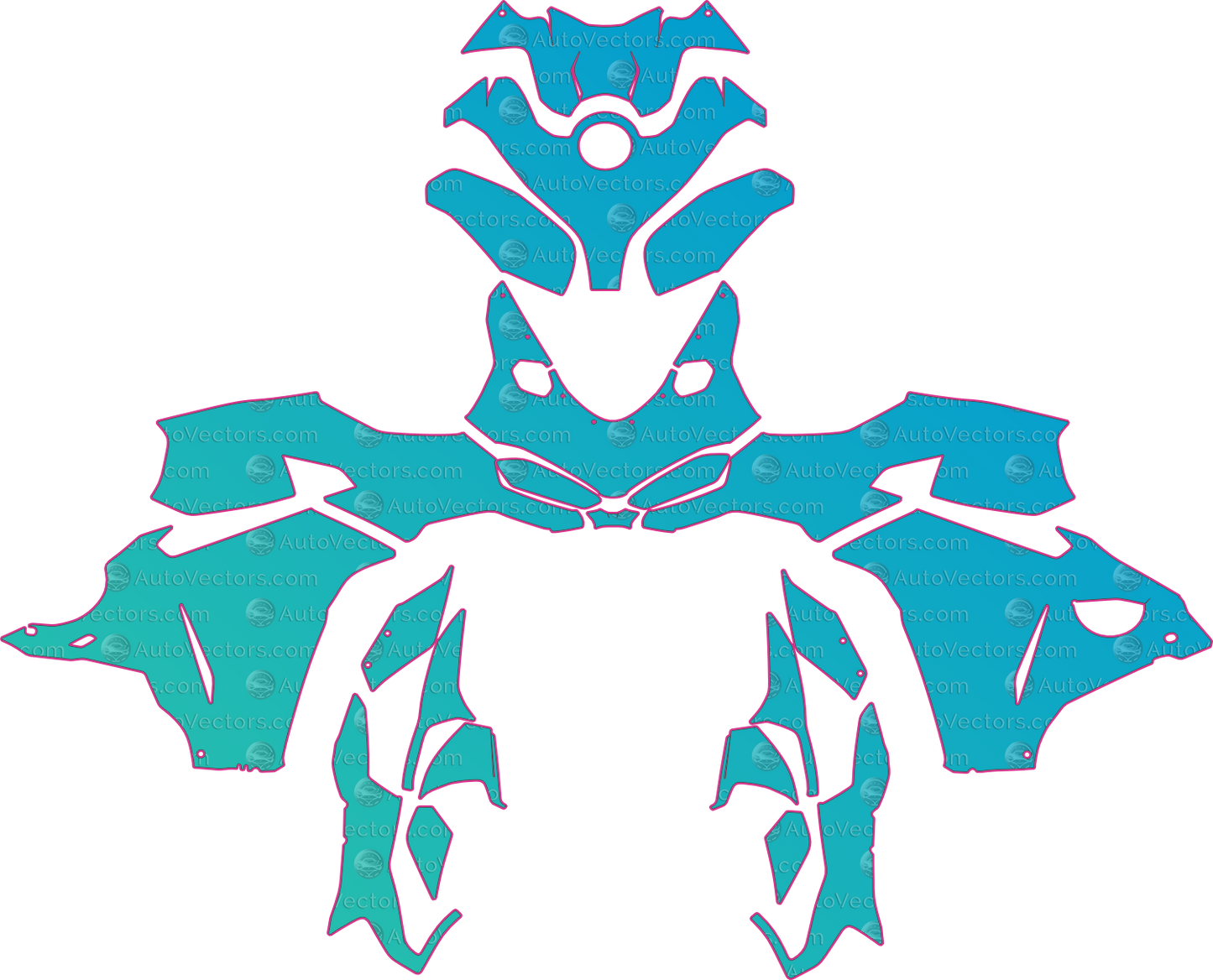 Ducati Panigale V2 (From 2025) Moto – motorcycle pre-cut PPF pattern templates, instant digital download vector cut files (CDR, AI, PDF, SVG)