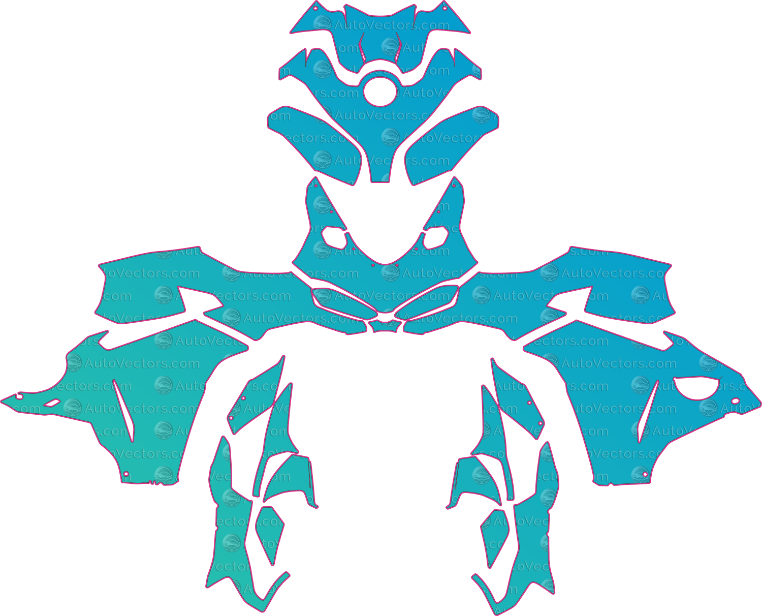Ducati Panigale V2 (From 2025) Moto – motorcycle pre-cut PPF pattern templates, instant digital download vector cut files (CDR, AI, PDF, SVG)