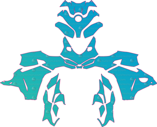 Ducati Panigale V2 (From 2025) Moto – motorcycle pre-cut PPF pattern templates, instant digital download vector cut files (CDR, AI, PDF, SVG)