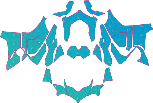 Ducati Panigale V4S (From 2022) Moto – motorcycle pre-cut PPF pattern templates, instant digital download vector cut files (CDR, AI, PDF, SVG)