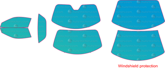 Ferrari 12Cilindri (From 2025) Convertible – window tint pre-cut templates, instant digital download vector cut files (CDR, AI, PDF, SVG)