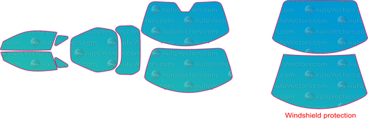 Ferrari 12Cilindri (From 2025) Coupe – window tint pre-cut templates, instant digital download vector cut files (CDR, AI, PDF, SVG)