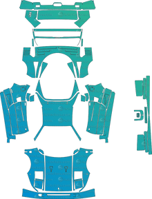 Ferrari F40 Sports (1987–1992) Coupe Pre-Cut PPF Pattern Templates