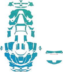 Ferrari LaFerrari Aperta (2017–2018) Supercar Pre-Cut PPF Pattern Templates