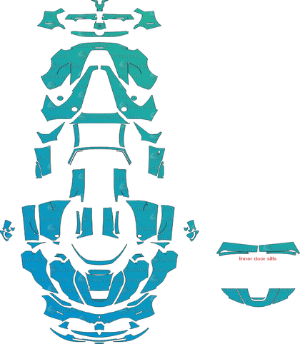 Ferrari LaFerrari Aperta (2017–2018) Supercar Pre-Cut PPF Pattern Templates
