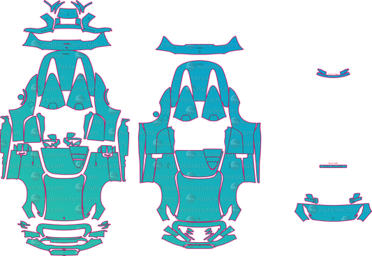 Ferrari Monza SP2 F152CG (From 2020) Convertible Pre-Cut PPF Pattern Templates – pre-cut PPF pattern templates, digital download vector files (CDR, AI, PDF, DXF, SVG)