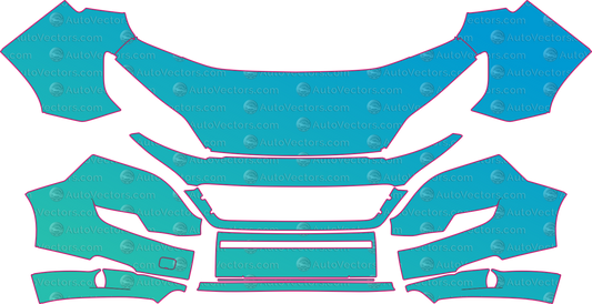 Fiat Ducato X290 (From 2021) Van – pre-cut PPF pattern templates, instant digital download vector cut files (CDR, AI, PDF, SVG)