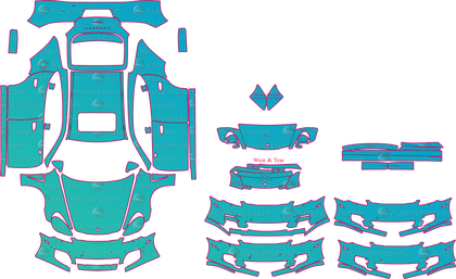 Porsche Panamera 970 Turbo (From 2010) Sedan Pre-Cut PPF Pattern Templates