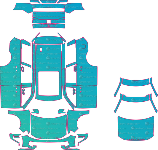 Ford Expedition Active Max (LWB) (From 2025) SUV – pre-cut PPF pattern templates, instant digital download vector cut files (CDR, AI, PDF, SVG)