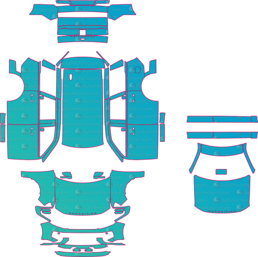 Ford Expedition Active (SWB) (From 2025) SUV – pre-cut PPF pattern templates, instant digital download vector cut files (CDR, AI, PDF, SVG)