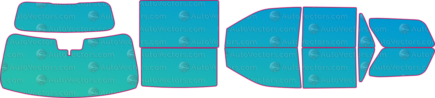Ford Expedition Max King Ranch (From 2025) SUV – window tint pre-cut templates, instant digital download vector cut files (CDR, AI, PDF, SVG)