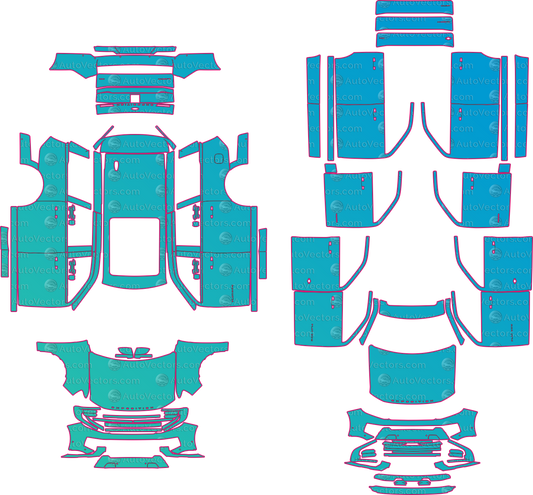 Ford Expedition Platinum MAX (LWB) (From 2025) SUV – pre-cut PPF pattern templates, instant digital download vector cut files (CDR, AI, PDF, SVG)