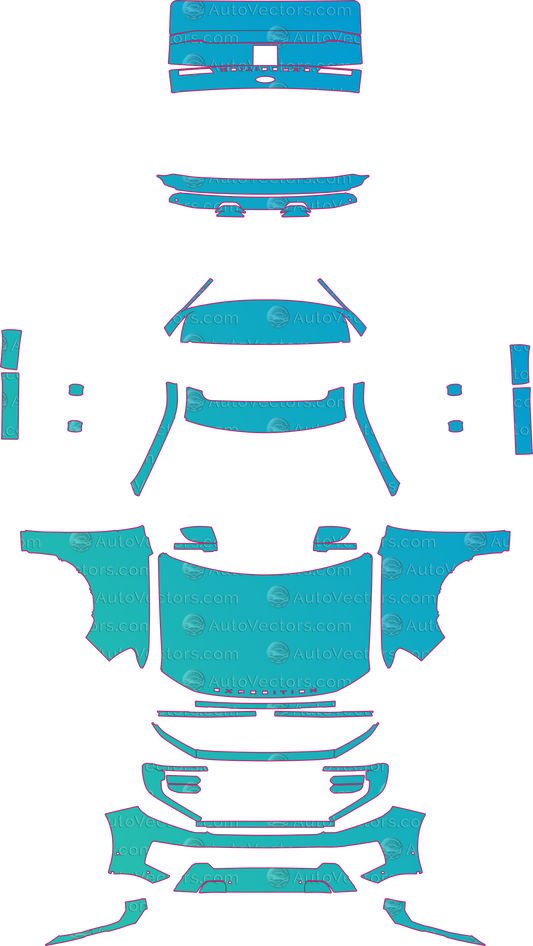 Ford Expedition SWB Platinum (From 2025) SUV – pre-cut PPF pattern templates, instant digital download vector cut files (CDR, AI, PDF, SVG)