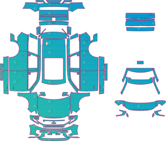 Ford Expedition Tremor (SWB) (From 2025) SUV – pre-cut PPF pattern templates, instant digital download vector cut files (CDR, AI, PDF, SVG)