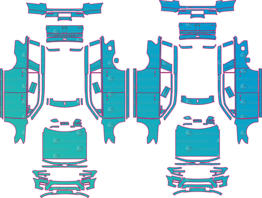 Ford Expedition U553 Max Limited (From 2022) SUV – pre-cut PPF pattern templates, instant digital download vector cut files (CDR, AI, PDF, SVG)