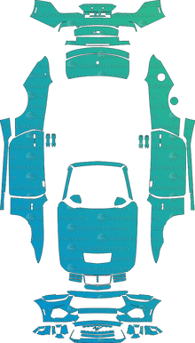 Ford Mustang GT (From 2024) Convertible Pre-Cut PPF Pattern Templates