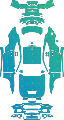 Ford Mustang GT (From 2024) Coupe Pre-Cut PPF Pattern Templates