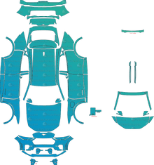 Ford Mustang Mach-E GT (From 2021) SUV Pre-Cut PPF Pattern Templates