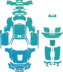 Ford Mustang Shelby GT500 (From 2020) Coupe Pre-Cut PPF Pattern Templates