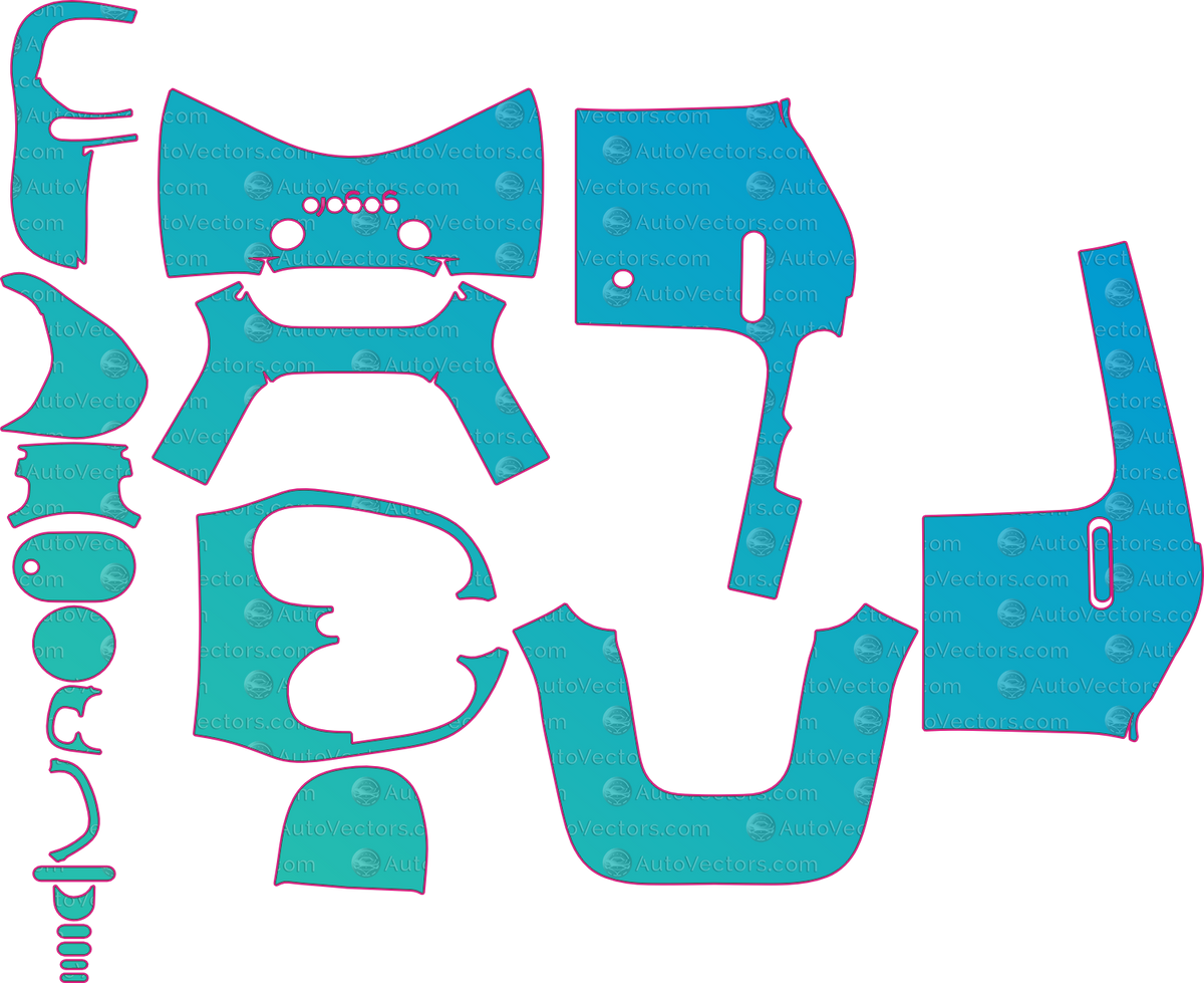Gogoro Jego Ezzy (From 2025) Moto – motorcycle pre-cut PPF pattern templates, instant digital download vector cut files (CDR, AI, PDF, SVG)